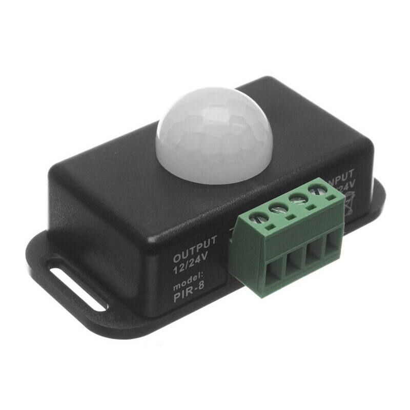 PIR-8 Sensor 12-24V 72-114w - sort