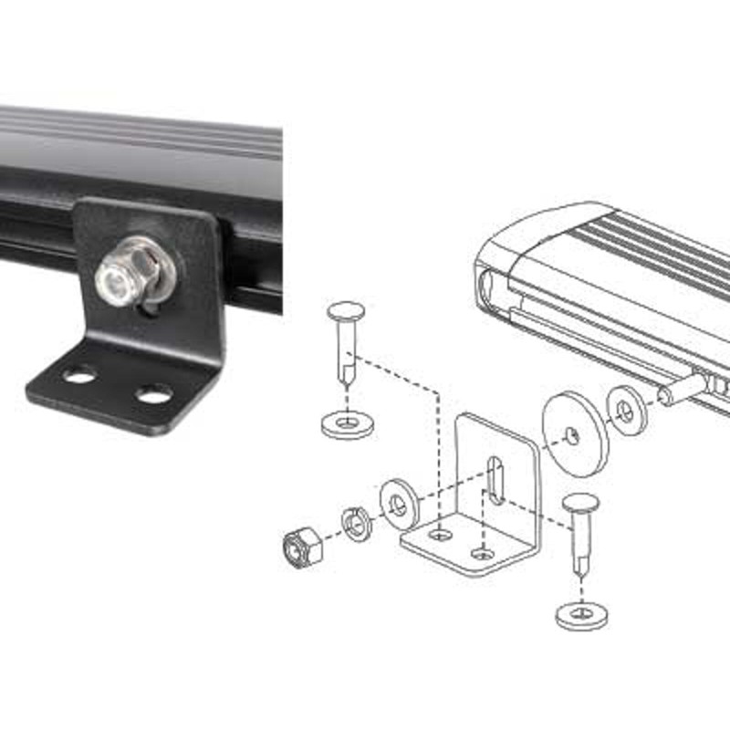 Beacon LED Panel med 8 kraftige moduler i GUL Lys - 855 mm