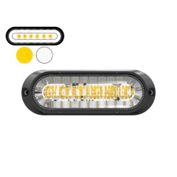 Flash Lampe 2-i-1 (Gul/Hvid) Med 6+20 LED, IP67 - Flash & Blinklys