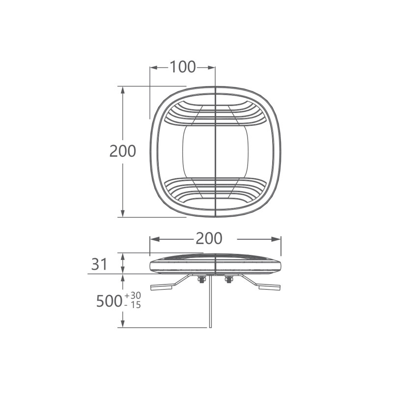 Raptor mini LED lysbro med magnetfødder