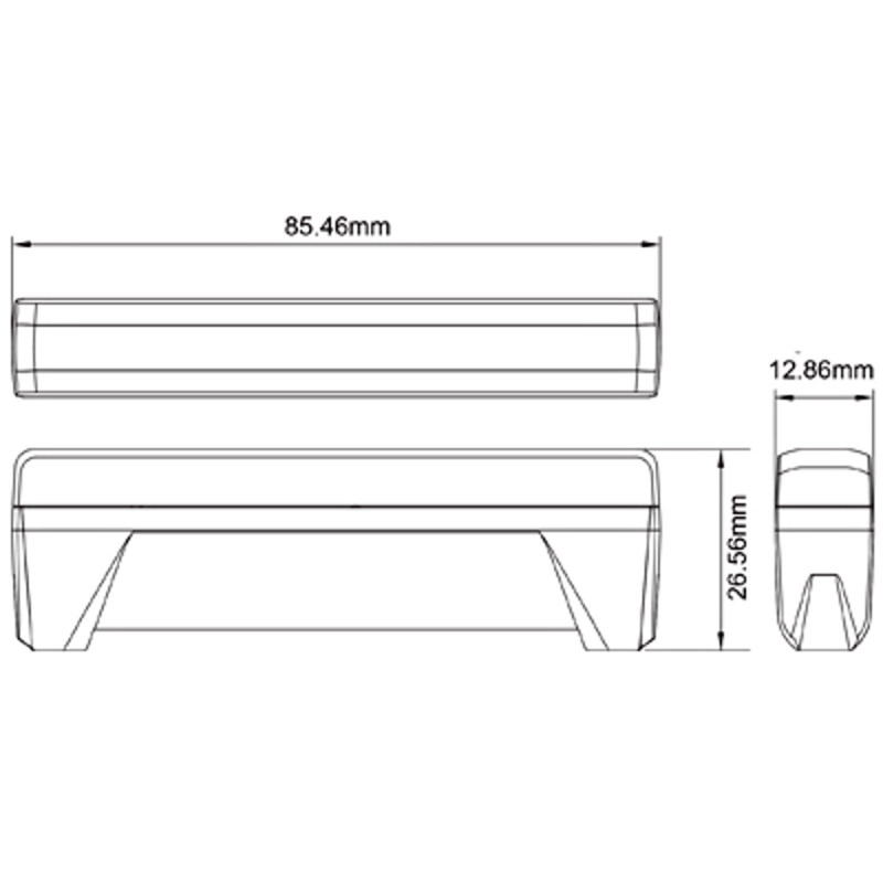 AXIXTECH Slim LED Flash gul/blå