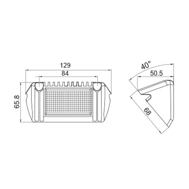 BULLBOY LED Scene-Light 9W Sort