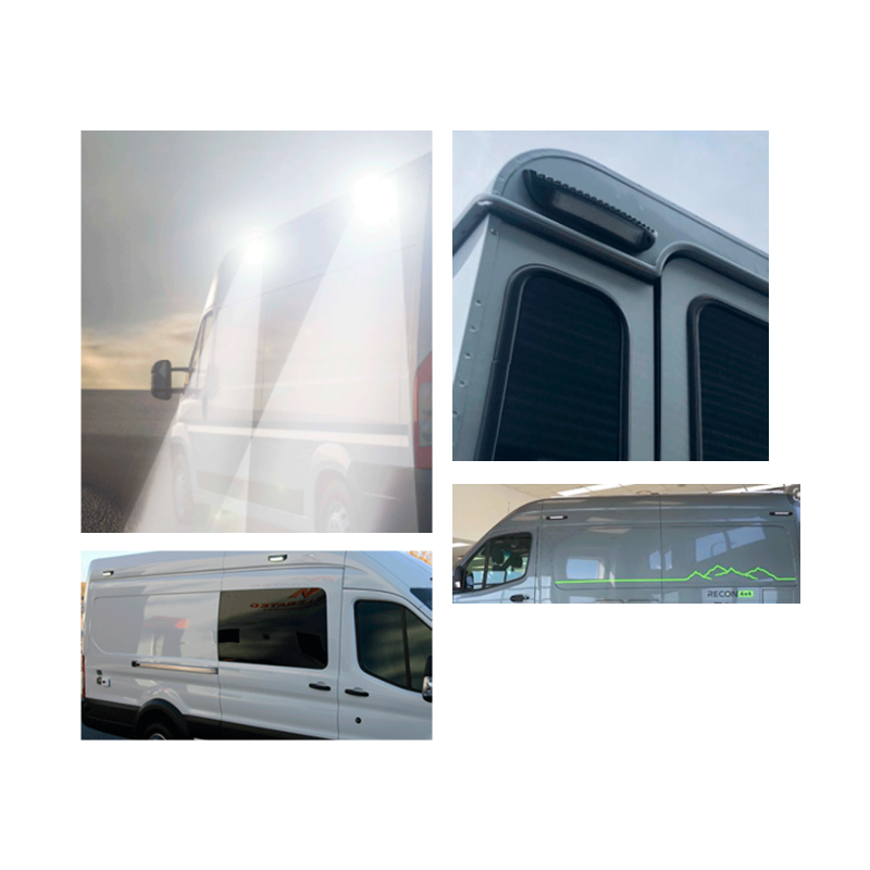 BULLBOY sidemonteret arbejdslampe - 33 cm.