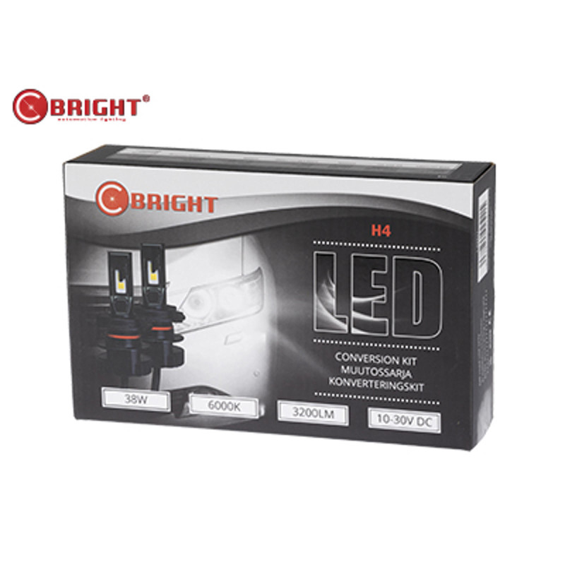 C-BRIGHT LED H1 Konveterings kit, 2 stk Pærer, 38W