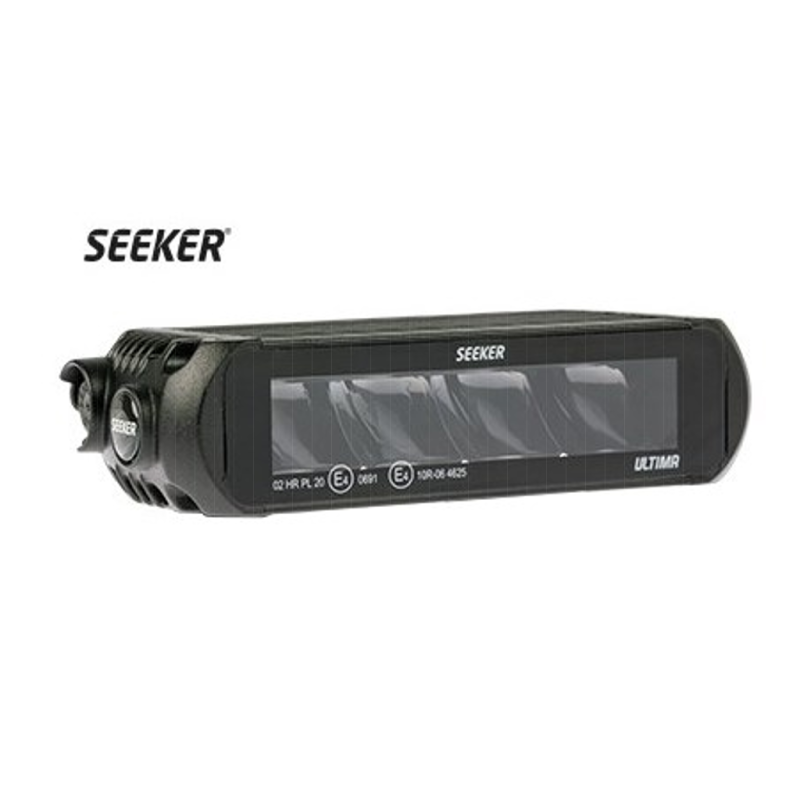 SEEKER Mini Fjernlys, Ultima 10, 9-36v, 900Lumen, 5000k, 2,2m kabel med DT stik, IP68, R112, Ref20, 163x40x79mm