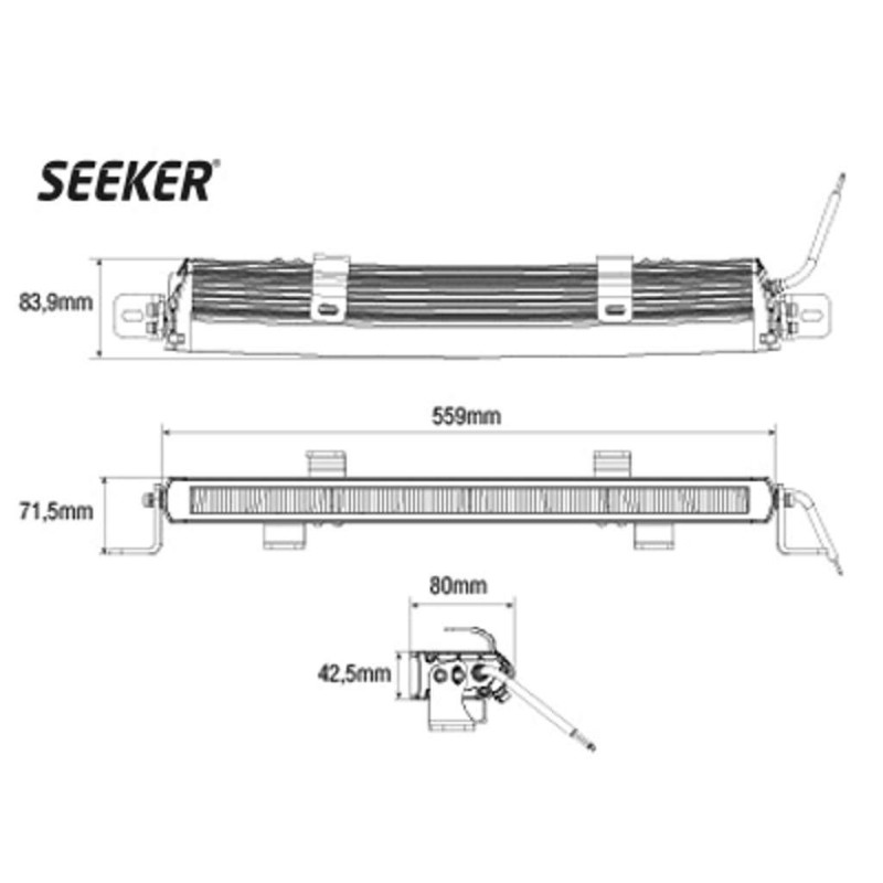 SEEKER ULTIMA CURVED fjernlysbar