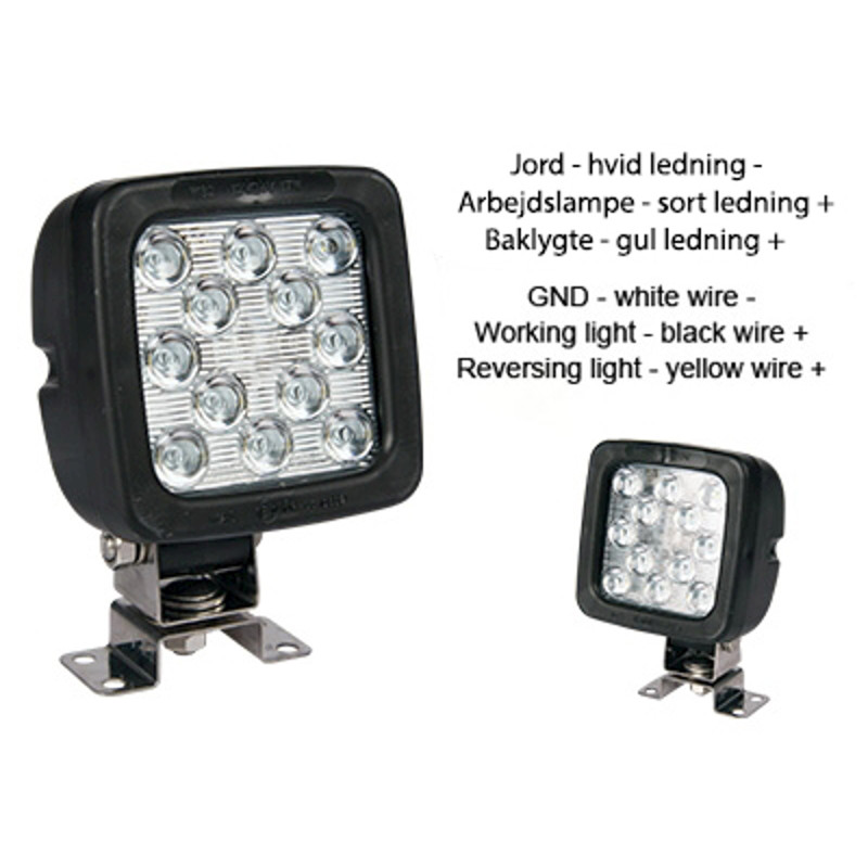LED arbejds- og baklampe 17W