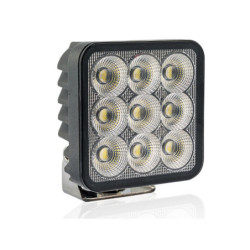 BULLPRO SPECTRUM LED arbejdslampe 54W Rund. 9-32vdc. 3.89A/13.7v. 5000K. IP68. DT stik indbygget. 6050Lumen. R10. 101x101x45mm