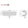 BULLBOY LED WORK/REVERSE COMBI. R23 godkendt arbejds/baklygte 18W. 989lumen. 6000K. 9-32v. IP67