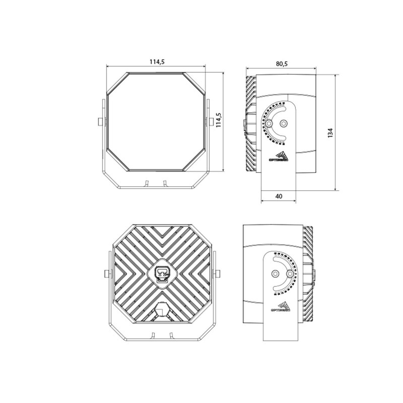 Optibeam OctaX 6.0 Ambient LED arbejdslampe