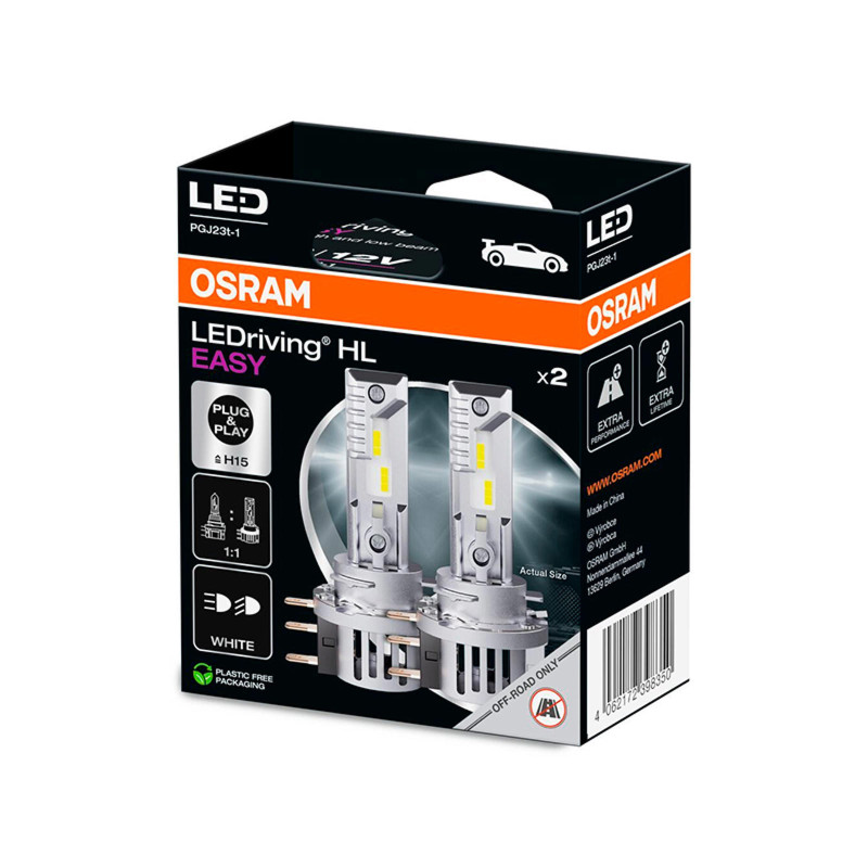 OSRAM LED H15. 2 stk