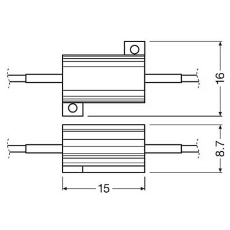 OSRAM LED Modstand 5W. 2 stk