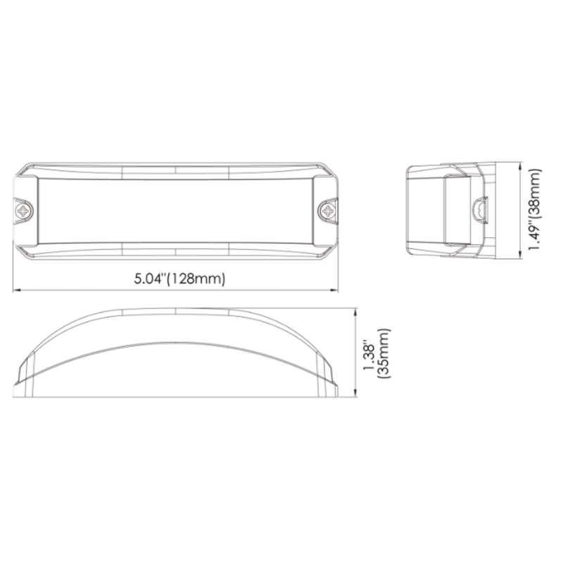 AXIXTECH LED FLASH HORIZONTAL 180°