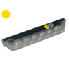 LED Flash. Slim Front. 6x3W. 9-30v. R10. ECE R65. SAE J595 Class1. Natsænkning. IP67. 21 blink mønstre. 3m ledning