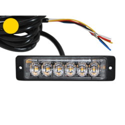 LED Flash-lampe 6x3W m/natsænkning