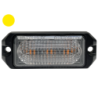 LED Flash-lampe 3x3W. Amber. 9-30v. Die-cast bundplade. IP67. Natsænkning.ECE R65. R10. 26 blinkmønster. 3m ledning