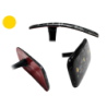 Slim Bendable LED warning light w/3M tape. Amber. 10-32v. Dimming. 20 flash patterns
