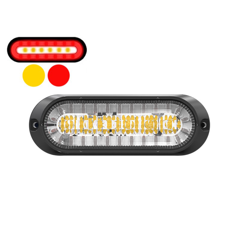 LED flash Rød/Gul. Flash og rød markeringslys. 5m kabel