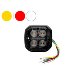 LED Slim Kombi Flash Gul - Markering Rød/Hvid