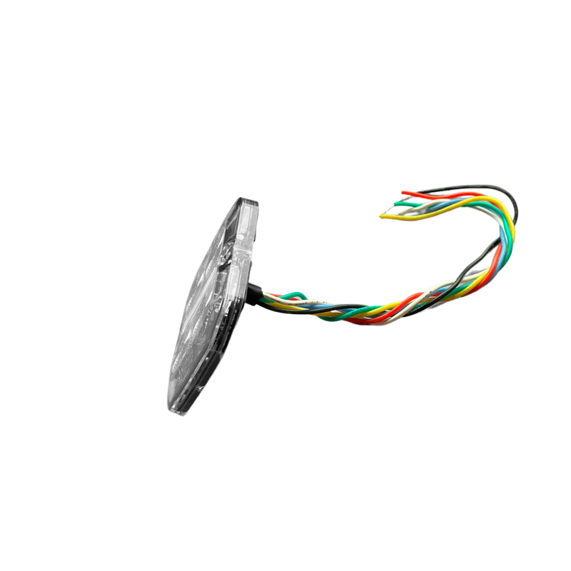 LED Slim Kombi Flash Gul - Markering Rød/Hvid