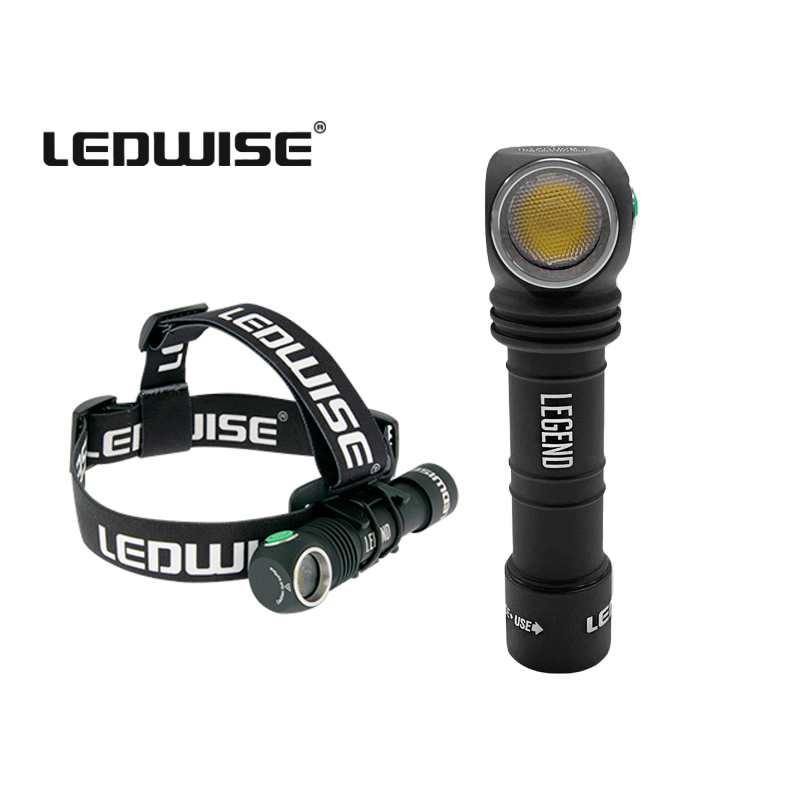 Ledwise Legend 2Gen lomme & pande lygte. 6000k. 1500Lumen. 52g. 3500mAh batteri