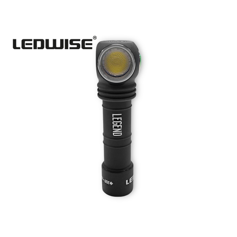 Ledwise Legend 2Gen lomme & pande lygte. 6000k. 1500Lumen. 52g. 3500mAh batteri