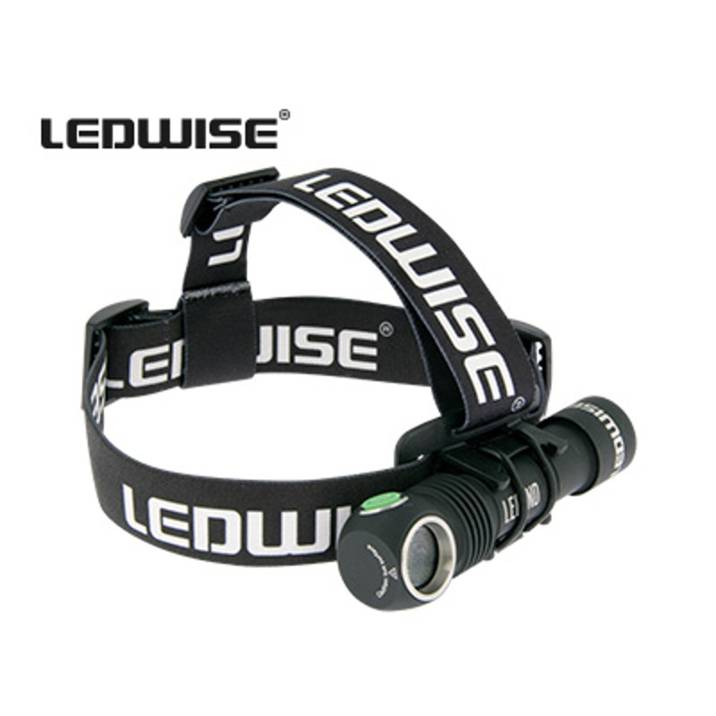 Ledwise Legend 2Gen lomme & pande lygte. 6000k. 1500Lumen. 52g. 3500mAh batteri