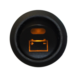 Afbryderkontakt 12V. batteri. belyst symbol