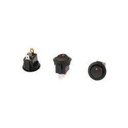 Vippekon 12v-LED-rød.off-on