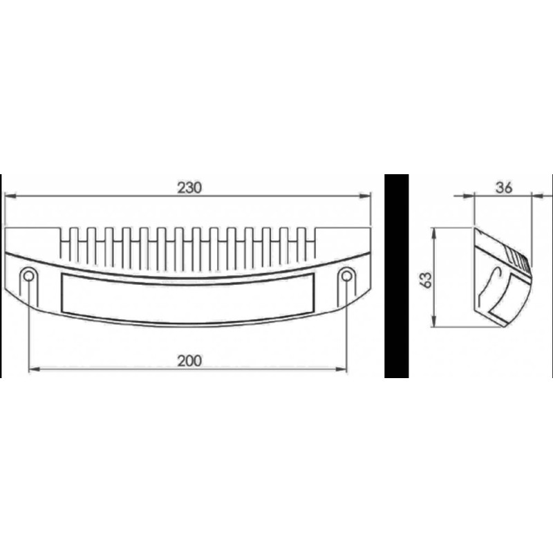 LabCraft S17 Sidemonteret arbejdslampe