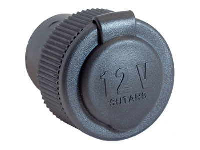 DC udtag, forsænket 12V DC, maks 16A