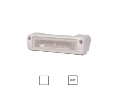 Vandtæt lampe. Perimeter. Hvidt lys. 15W. 10-30V.