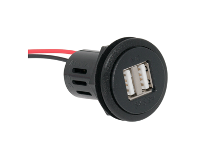 2xUSB udtag forsænket uden mont.ramme