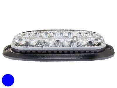 Horisontal LED flash, blåt blink