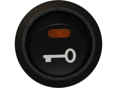 Afbryderkontakt 12V. nøgle. belyst