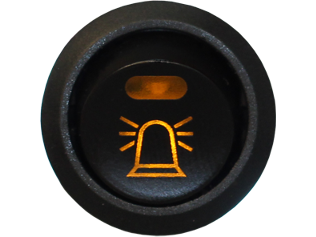 Afbryderkontakt 12V. advarselslys. belyst symbol