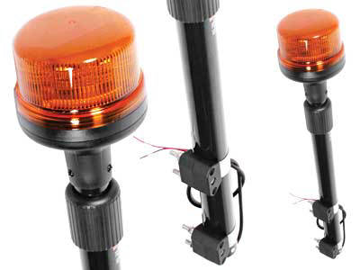 LED Flash Beacon på teleskop stang til sidemontering