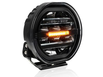 W-LIGHT 7t. LED Fjernlys lampe. FURY. Combi m/indbygget advarselslys