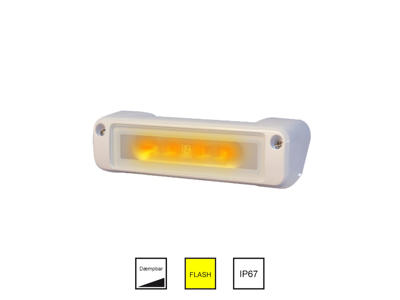 Perimeter Hvid/gulblink 10-30v
