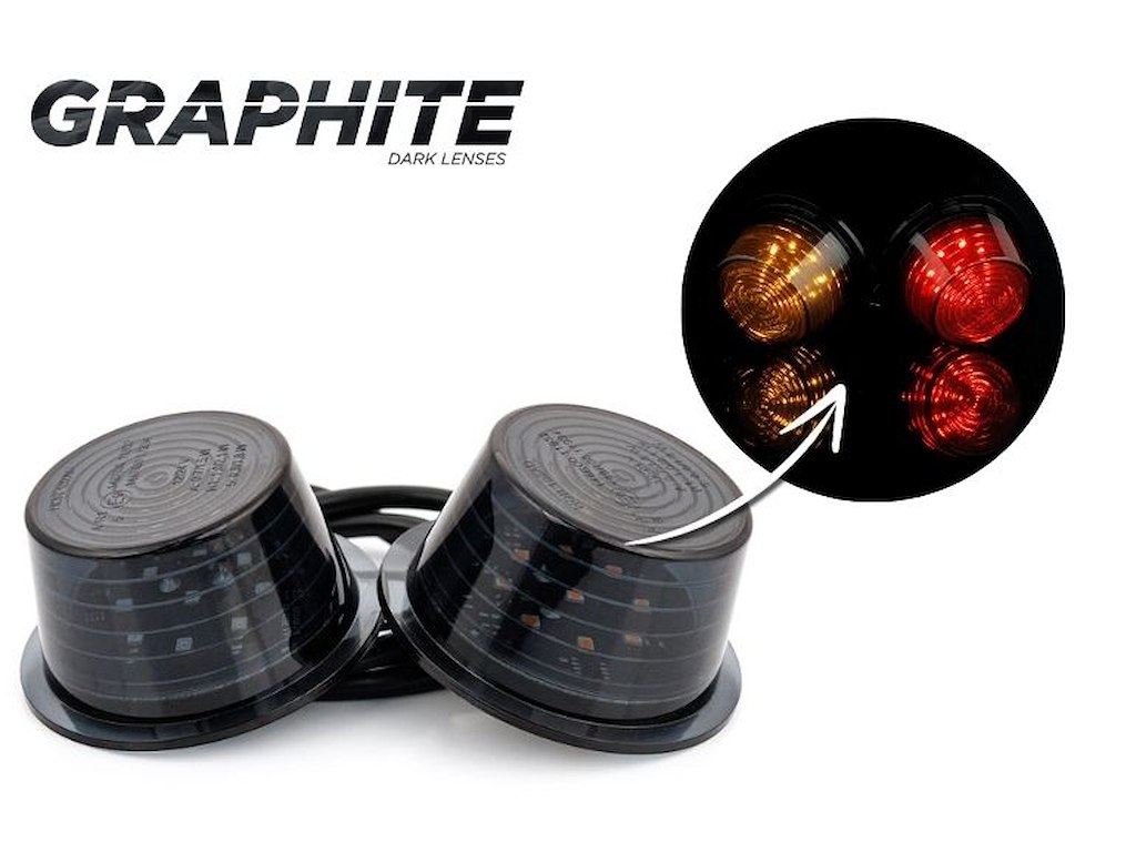 Orange and red module for stalk marker light