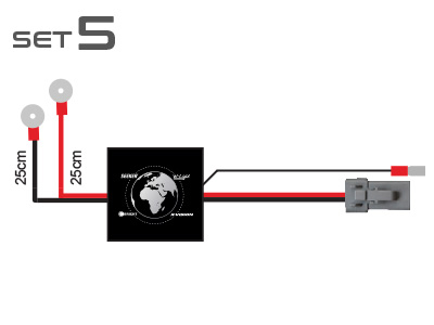 KABELKIT FOR 1 x LED m/2pin DTP stik