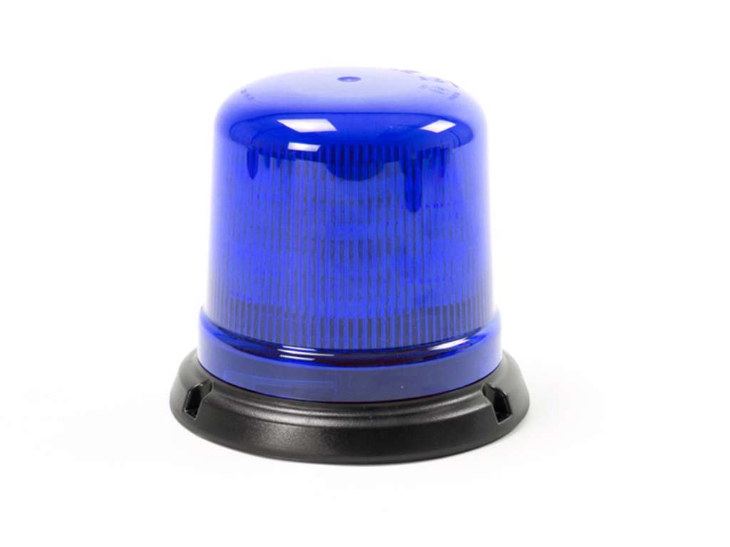 AXIXTECH LED flash-beacon til fastmontering - blåt blink