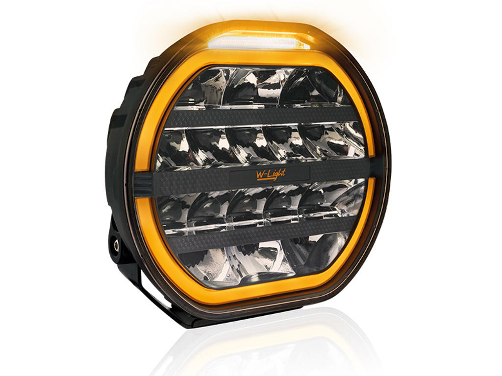 W-LIGHT 9t. LED Fjernlys lampe. FURY. Combi m/indbygget advarselslys