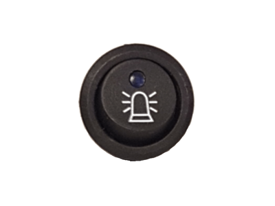 Afbryder med symbol - Blink + BLÅ LED