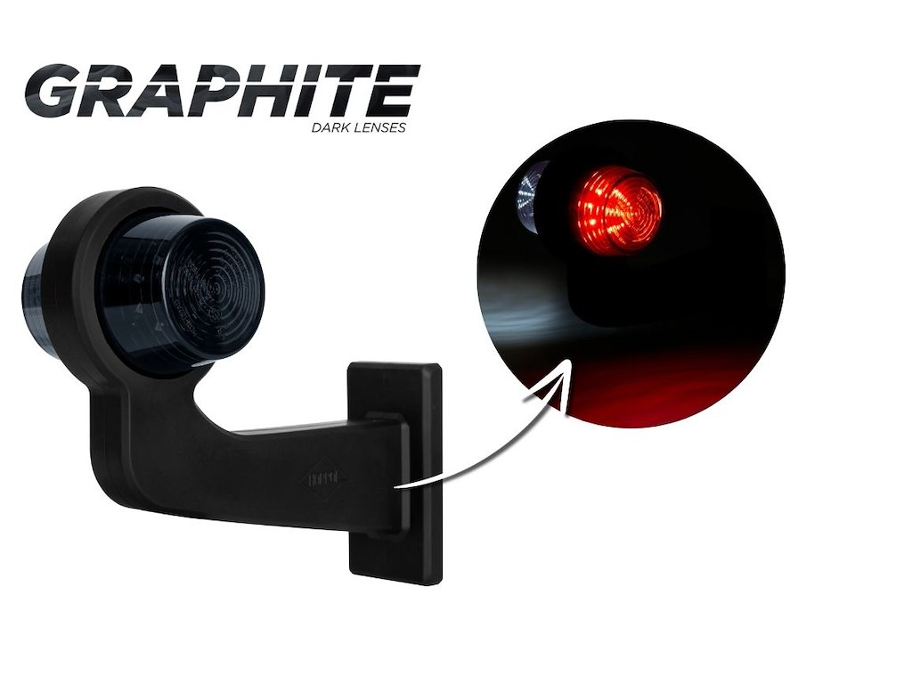 White and red stalk marker light 
