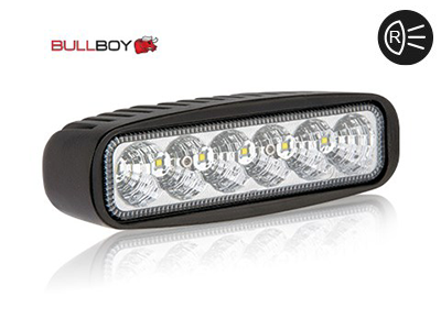 BULLBOY kombineret arbejdslampe og baklygte, 18W/9-32V 