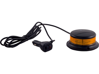 LED Beacon m/magnetfod og cigartænderstik. 12/24V