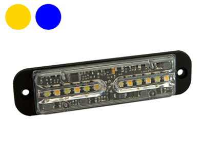 LED Slim Flash-lampe, GUL+BLÅ