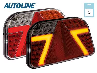 Autoline LED baglygte - Venstre