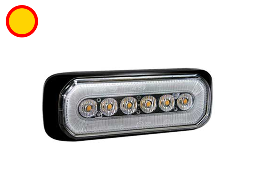 AXIXTECH LED FLASH med 5m ledning Rød/Gul